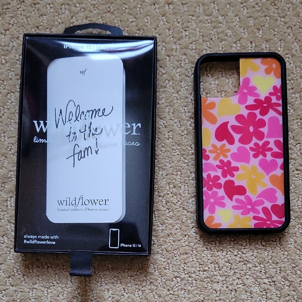 Wildflowers Vibrant Floral iPhone Case - Pink and Yellow